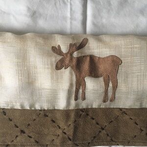 Moose curtains with valance for kitchen or bath